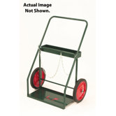 LP-300 Series Continuous Handle With Wide Frame For Medium And Large Cylinders With 24" Steel Wheels