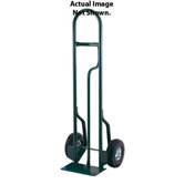 CTL Series Tall Steel Hand Truck With Single Loop Handle And 10" Offset Poly Hub Solid Rubber Wheels