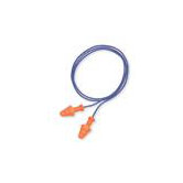 Leight&reg; Multiple Use SmartFit&reg; 3-Flange Blue CMT (Conforming Material Technology) Detectable Corded Earplugs With Blue Nylon Cord (1 Pair Per Polybag, 100 Pair Per Box)