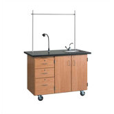 Mobile Instructor's Desk With Camera Mount