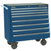 Maintenance Pro Carts - 00881 smooth blue 8 drawer maint. pro cart
