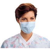 Procedure Face Masks, Blue, 50 per Carton