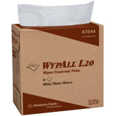 WypAll&reg; L20 Wipers - 9.75"x16.5" white kimtowel wipes 4 ply 88/box