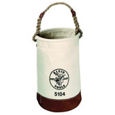 Leather-Bottom Buckets - canvas bucket