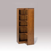 200 Signature Series 60" H Five Shelf Inside Corner Bookcase