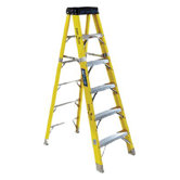 FS1100HD Series Rhino 375&trade; Fiberglass Step Ladders - 8' rhino 375 fiberglassstep ladder