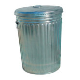 Pre-Galvanized Trash Cans - 20 gallon galvanized trash can with lid
