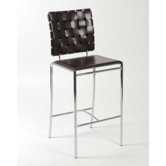 Carlsen Counter Chair in Brown Set of 2