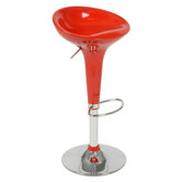 Ashley Adjustable Bar Stool in Red
