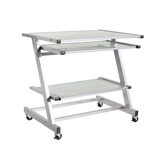 Z Wide Computer Cart in Graphite Black
