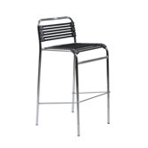 Bungie-B Flat Barstool in Black