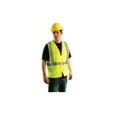 Yellow OccuLux Economy Cool Mesh Vest With Zipper