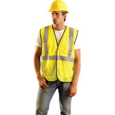 - Medium Yellow Flame Retardant Mesh Class 2 Vest With 2" Reflective Stripes