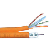 Siamese RG6Q+CAT5E 350 Orange
