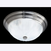 3 Light  Melon Flush Mount