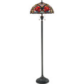 Larissa Tiffany Floor Lamp in Vintage Bronze