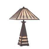 Tiffany 24" Two Light Table Lamp
