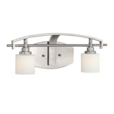 Taylor Two Light Bath Vanity in Antique Nickel