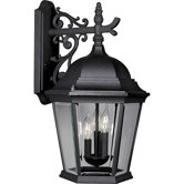 Welbourne  Outdoor Wall Lantern in Black
