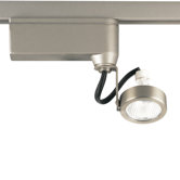 Alpha Track Miniature Halogen Adjustable Track Head in Brushed Nickel