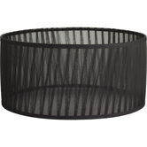Large Shade in Black Chiffon Fabric
