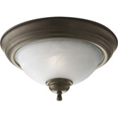 Alabaster 2 Light Close-To-Ceiling Flush Mount
