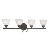 Tia Four Light Bath Lamp in Painted Bronze