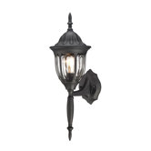 Westchester One Light Outdoor Up Wall Lantern in Black