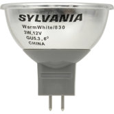 MR16 3 Watt Narrow Spot Beam LED Bulb in Silver