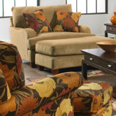 Hartwell Velvet Chair and Ottoman