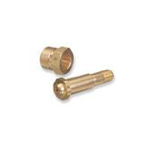 1/4" NPT X 3" Long Male Brass Regulator Nipple With Inserted Filter CGA 680/695/702