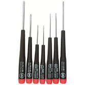 Precision Tool Sets - 7pc screwdriver set w/3phillips &