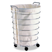 Jumbo Laundry Basket with Canvas Bag
