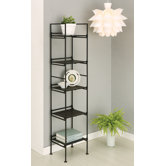 Five Tier Square Shelf in Black