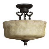 Casa 2 Light Semi Flush Mount