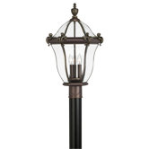 San Clemente Outdoor Post Lantern in Museum Black