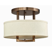 Hampton 3 Light Semi Flush Mount