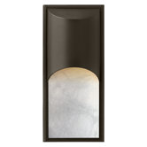 Cascade One Light Large Outdoor Wall Lantern with Alabaster Glass