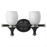 Hartford Two Light Wall Sconce in Ebony