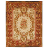 Empire Louis XVI Gold/Red Rug