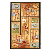Chelsea Gone Fishing Novelty Rug