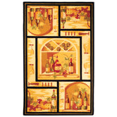 Chelsea Wine Cellar Multi Novelty Rug