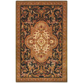 Classic Royal Black/Beige Rug