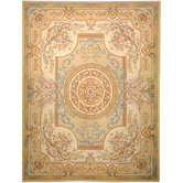French Tapis Soft Green/Beige Rug