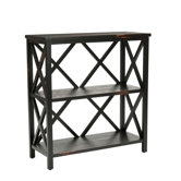 Lucas Etagere in Distressed Black
