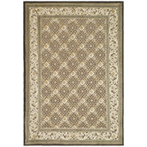 Paradise Ivory/Dark Brown Rug