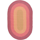 Braided Pink/Beige Rug