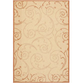 Courtyard Natural/Terra Swirl Rug
