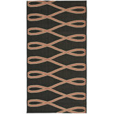 Courtyard Black/Cr&egrave;me Wave Rug