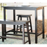 Paisley Pub Table in Dark Espresso (Set of 4)